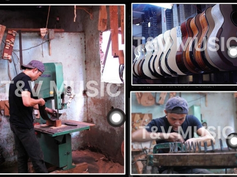 Công Đoạn Sản Xuất Guitar Custom Việt Nam
